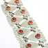 Turkoman belt ornament, silver & glass 41 x 6 cm - The Nomads Tent